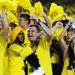 Michigan fans celebrate an interception against Notre Dame during the first half at Michigan Stadium on Saturday, September 7, 2013. Melanie Maxwell | AnnArbor.com